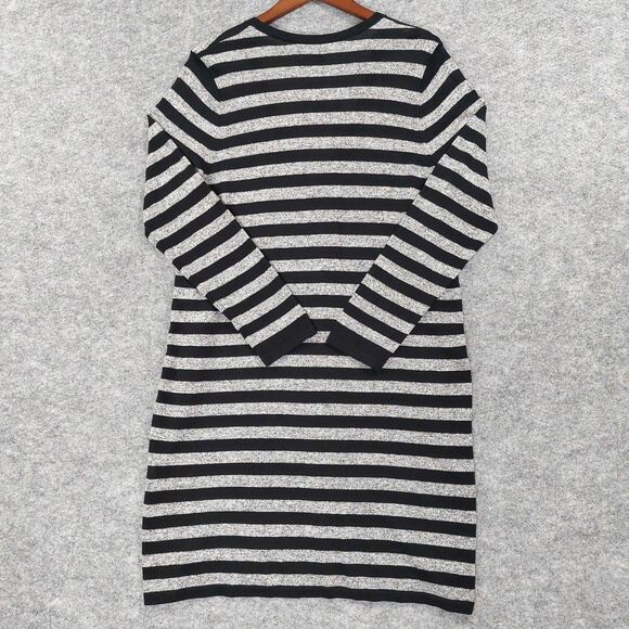 J Jill Sweater Womens Sz M Striped Long Cardigan Wearever Collection Logenlook - Picture 9 of 11